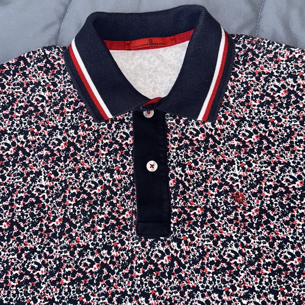 COPY - Carolina Herrera Size S Cotton polo mens.